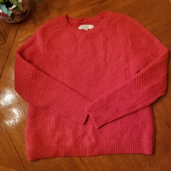Coral LOFT Sweater - Picture 1 of 3